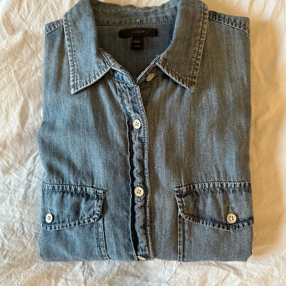J. Crew Tops - J.Crew Women’s Denim Button Down, Size Tall XL